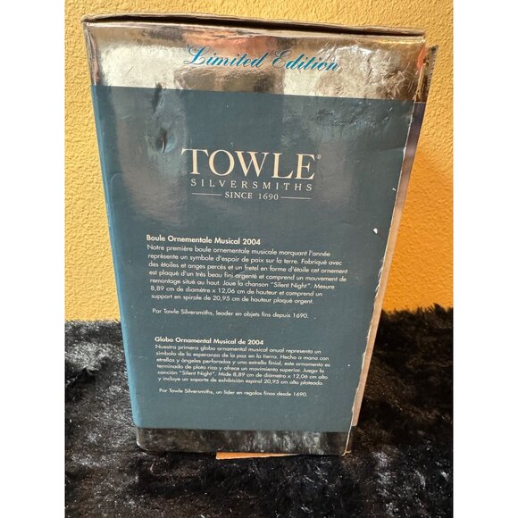 Towle Silversmiths 2004 Musical Ornament Ball Limited Edition Silver Hanging - Picture 4 of 8